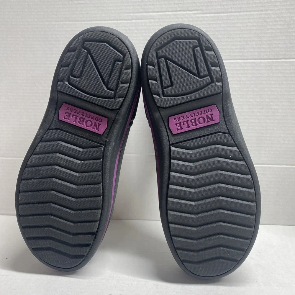 New Noble Outfitters Muds Booties Women's Size 7.5 Rubber Black/Purple #66003